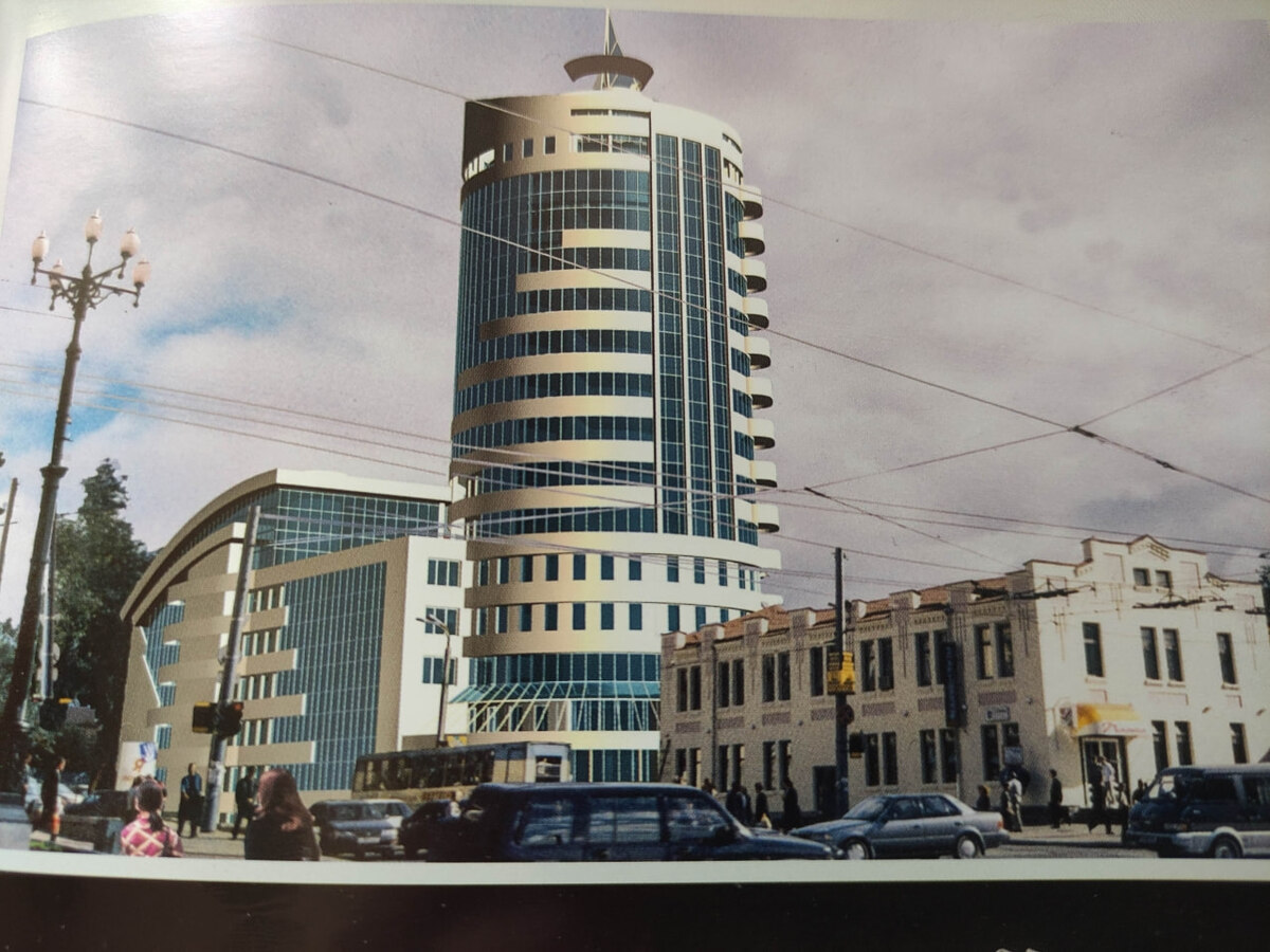    Проект бизнес-центра на Шеронова, 89, архитектор Ю.Подлесный