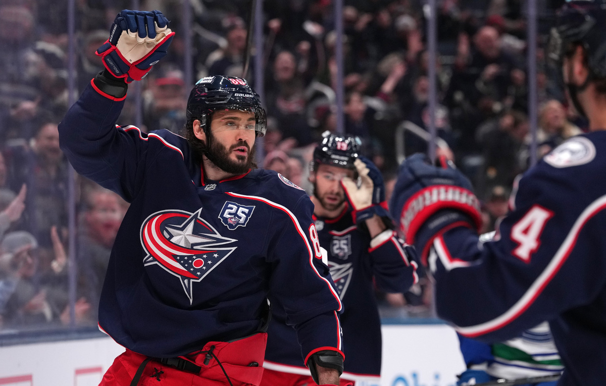    Нападающий "Коламбуса" Кирилл Марченко  Jason Mowry/Getty Images