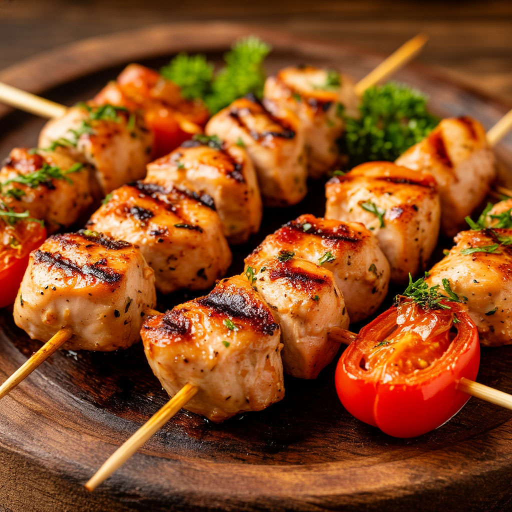 КУРИНЫЙ ШАШЛЫК НА МАНГАЛЕ