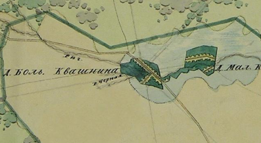 Фрагмент Плана Генерального Межевания Екатерины II.