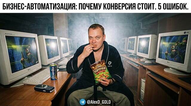    Не позволяйте распространенным ошибкам в автоматизации бизнеса замедлять рост вашей конверсии. Узнайте, как их избежать! Алексей Доронин