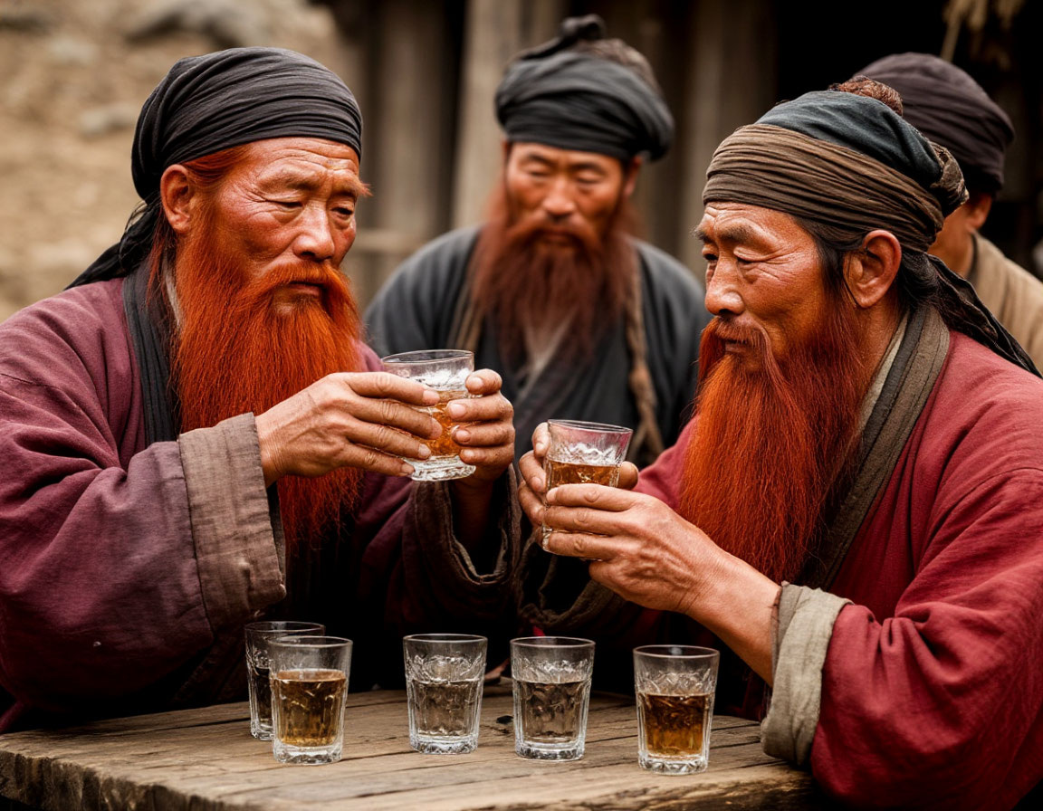 Хунхуз переводится как краснобородый. Изображение: нейросеть