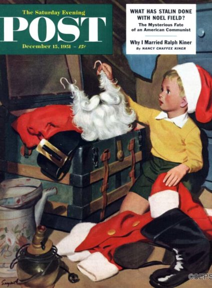 «Правда о Санта Клаусе» — первая обложка Ричарда Сарджента для «The Saturday Evening Post». Источник: www.art.com