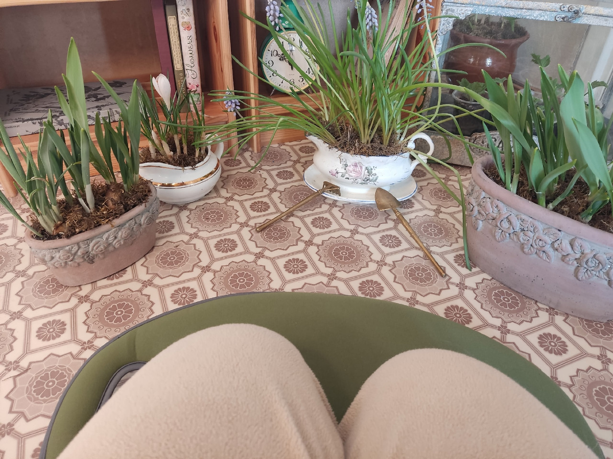 Коврик ни велик ни мал, а четко под колени