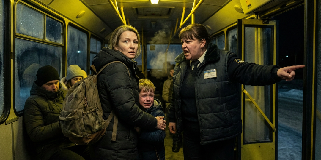 Кондуктор высаживала плачущего мальчика на мороз в промзоне из-за 5 рублей. Я заблокировала двери и вызвала наряд