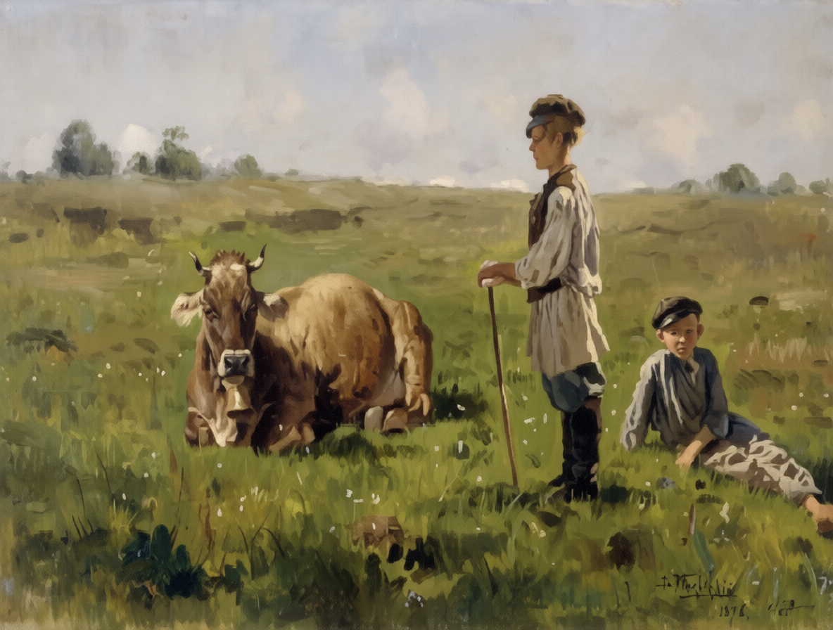 Уже в 5–6 лет мальчики и девочки становились пастухами, а к 7 годам их уже обязывали делить пастушеские обязанности со взрослыми