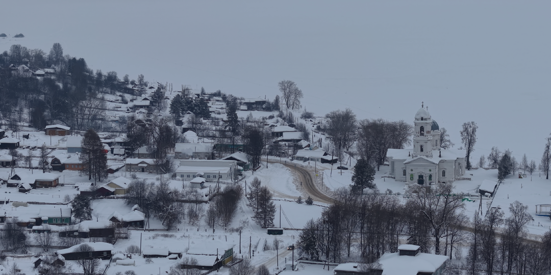 ПОСЁЛОК ПОЖВА НА БЕРЕГУ КАМСКОГО ВОДОХРАНИЛИЩА