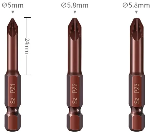 Образец Pozidriv (PZ)