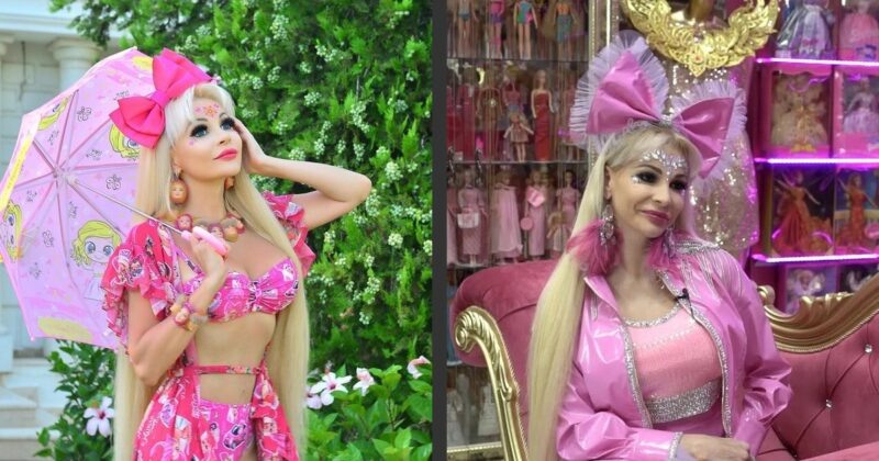    Татьяна Тузова, известная как «Русская Барби», на публичном мероприятии.