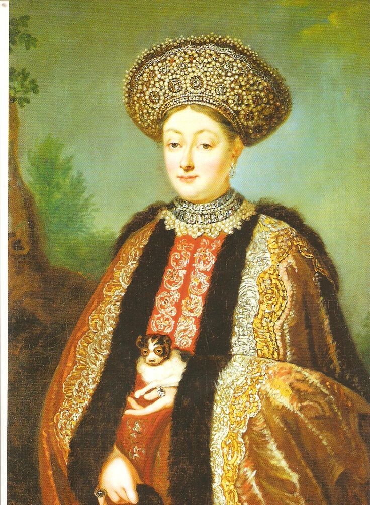 Царица Марфа Матвеевна Апраксина, фотография портрета взята в открытом доступе интернета