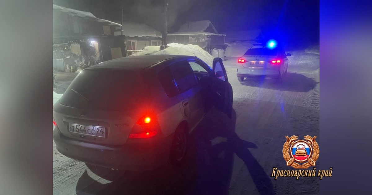     В Лесосибирске полицейские помогли семье, у которой сломалась машина в мороз