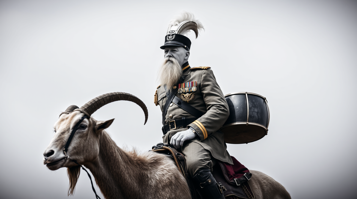 Отставной козы барабанщик по мнению нейросети