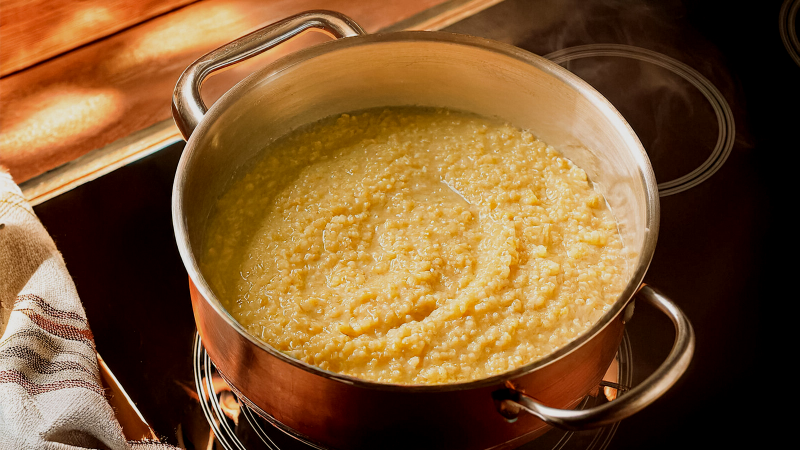 Пшенная каша на молоке