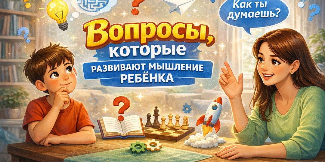 ❓Вопросы, которые развивают мышление ребёнка