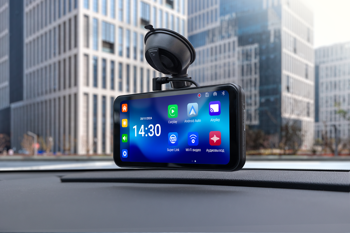 Видеорегистратор SmartWay c большим сенсорным 6-дюймовым IPS дисплеем