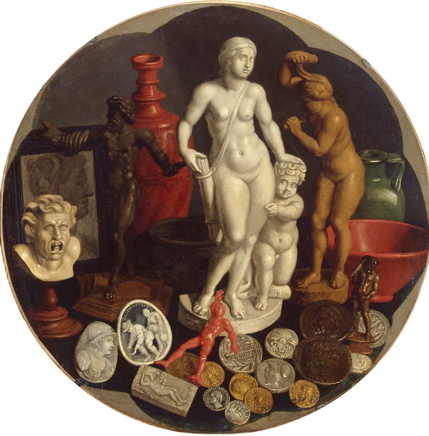 Хендрик ван дер Борх Старший, натюрморт с собрания редкостей. Первая половина XVII века, медь, масло. Фото с выставки.