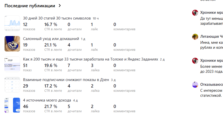 Прочтения в Дзен