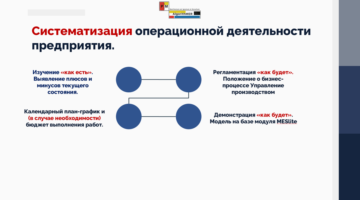 Системный подход к автоматизации производства.