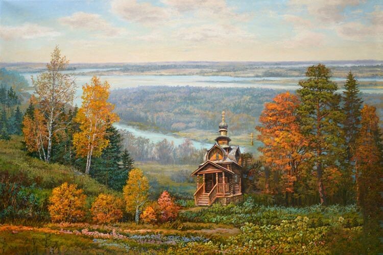 Картина Э.П. Панова. «Просторы России» 