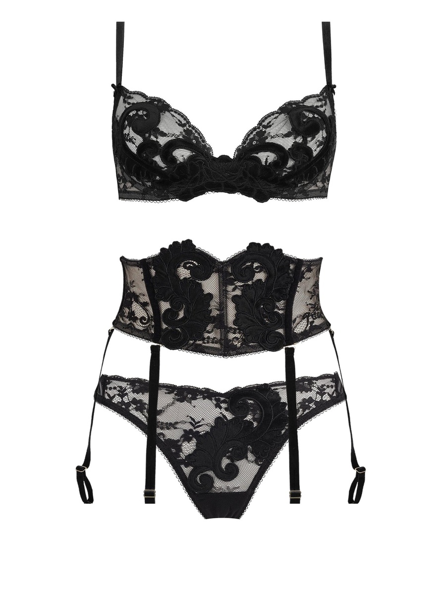 Комплект из кружева и бархата Dita Von Teese из линии Velveteese в каталоге Dimmi underwear