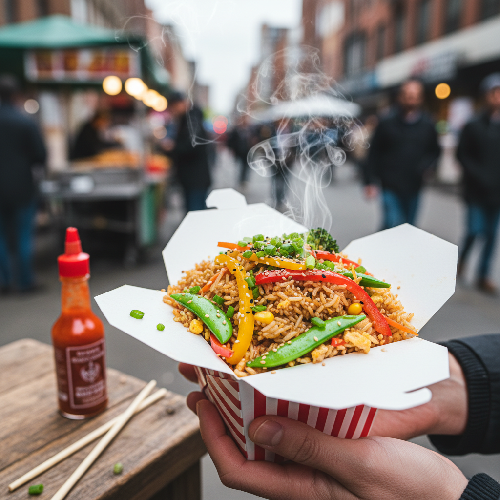 Ленивый Ужин в Азиатском Стиле: Рис с Овощами и Яйцом