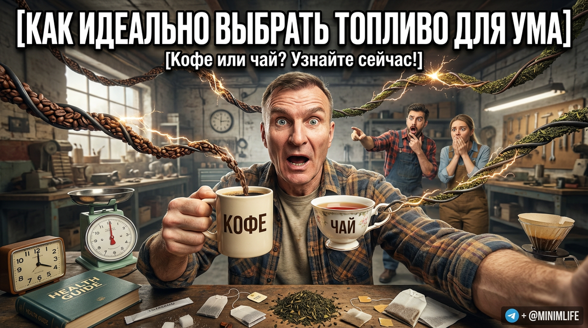 Кофе или чай: как выбрать идеальное топливо для вашего организма и сохранить абсолютную ясность ума