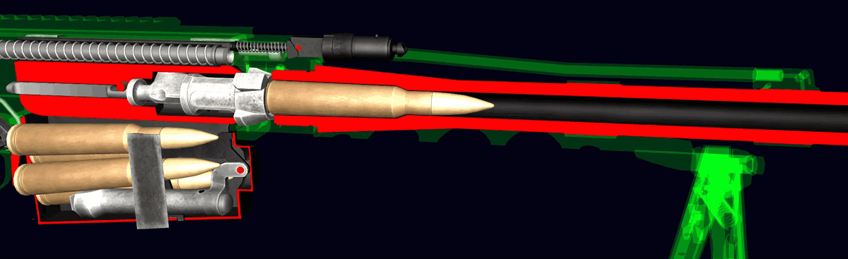 Работа частей и механизмов во время выстрела  (World of Guns Gun Disassembly).