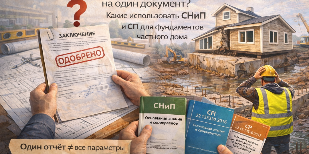 Почему при выборе фундамента нельзя опираться на один документ