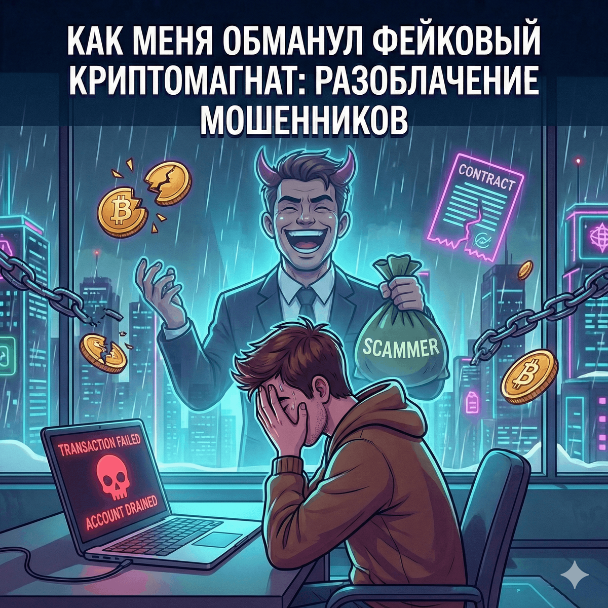 Как меня обманул фейковый криптомагнат: разоблачение мошенников
