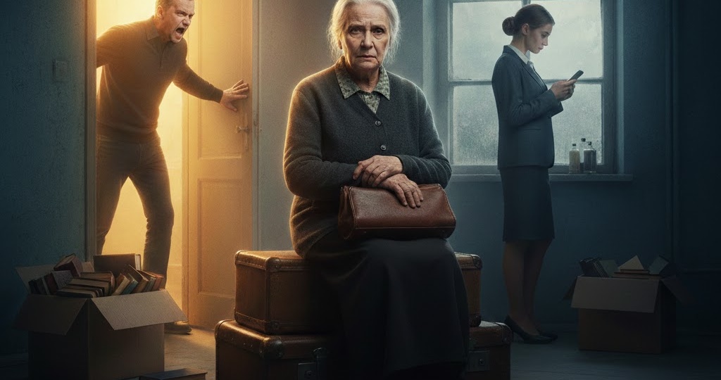 «Убирайся в свой дом престарелых, ты здесь лишняя!» — зять выставил вещи тещи на лестничную площадку, пока жена была на работе.