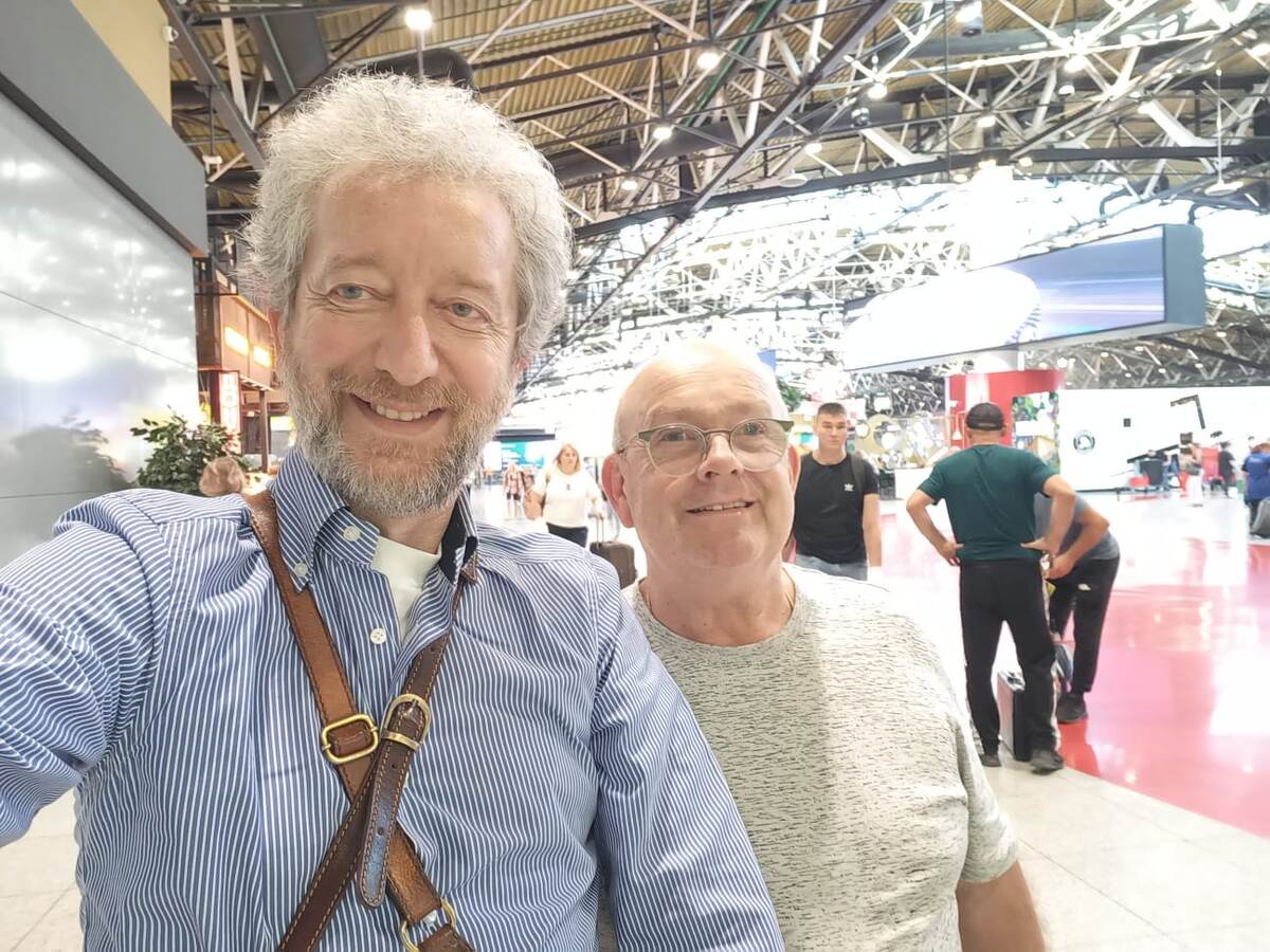 в Аэропорту Шереметьево с Феликсом 