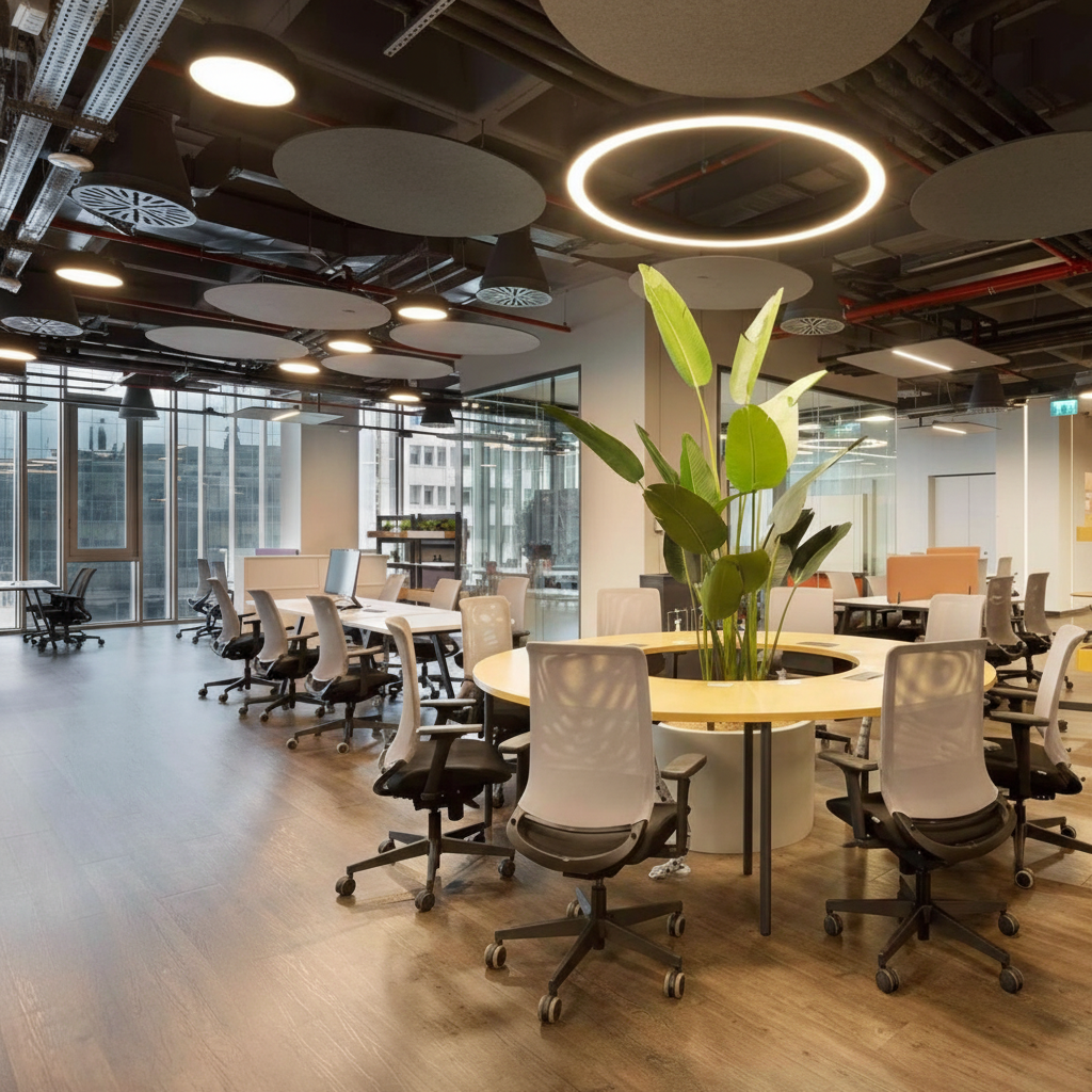 Потолочные острова из фетра