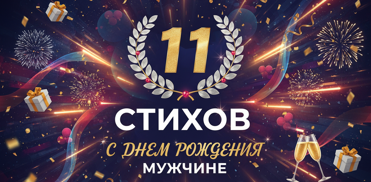 11 стихов С Днем рождения мужчине 9 февраля 2026