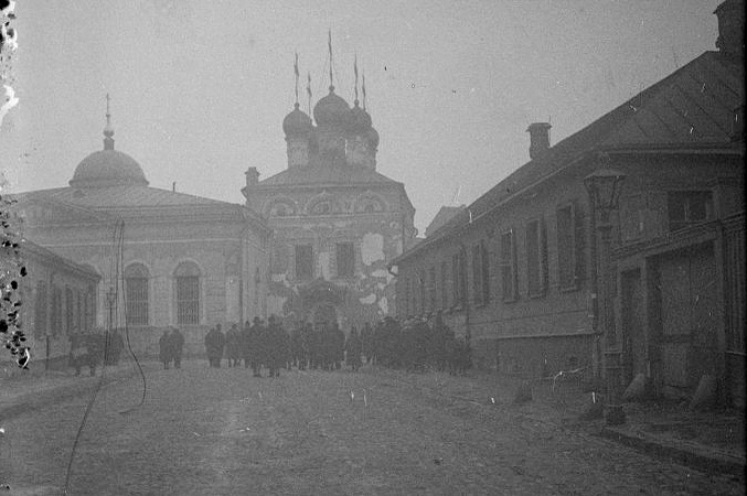    Большой Козихинский переулок и Церковь Ермолая Священномученика, 1927 год   
Федеральное государственное бюджетное учреждение культуры "Государственный исторический музей"/Госкаталог РФ