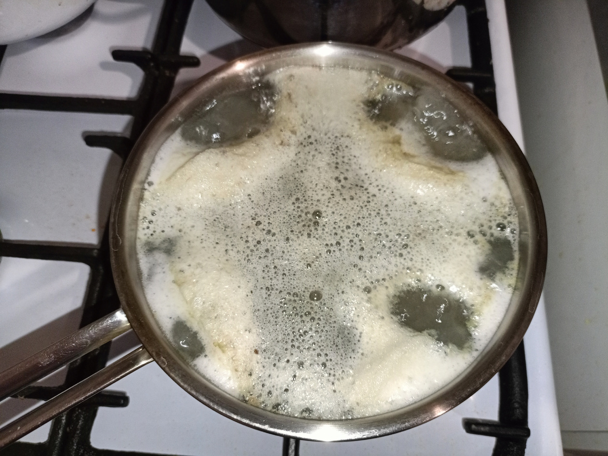 Из личного архива - говяжий бульон пена