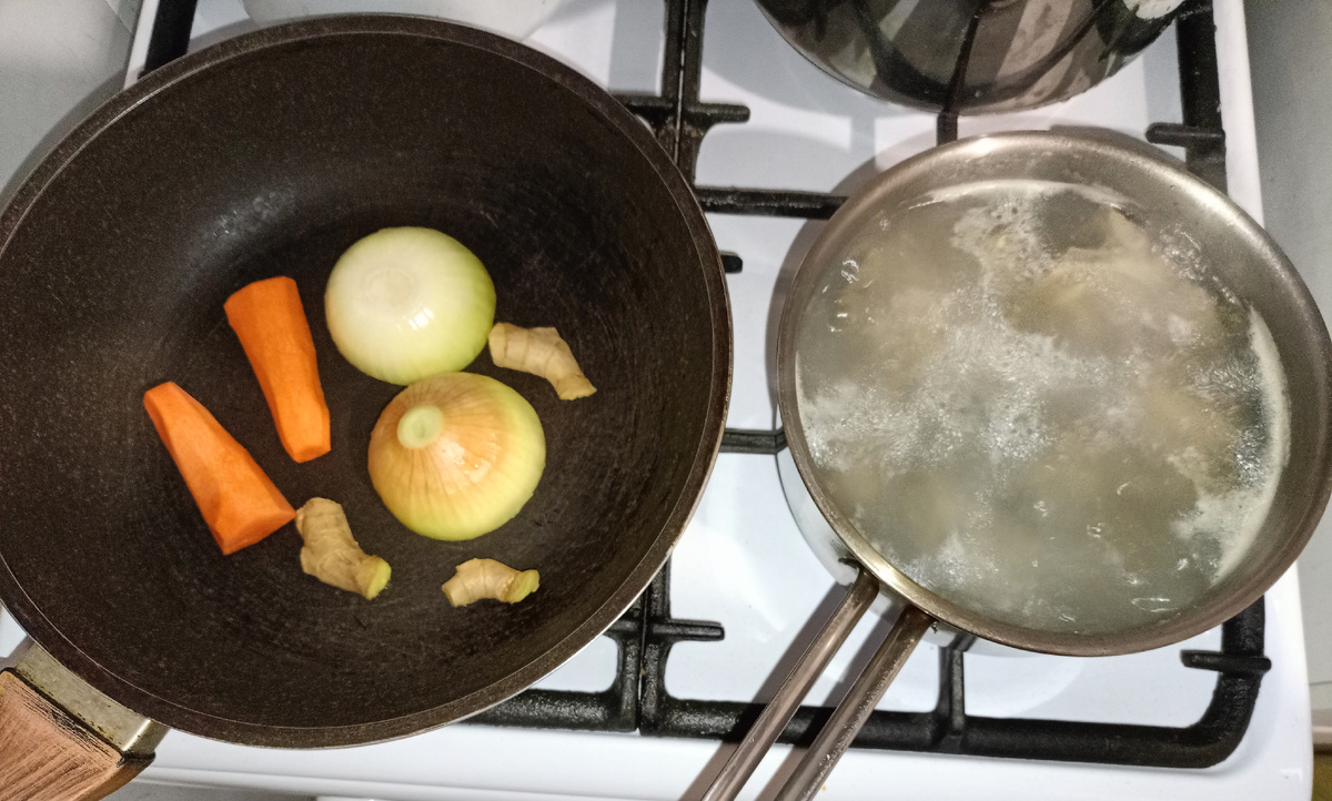 Из личного архива - овощи на сухой сковороде 