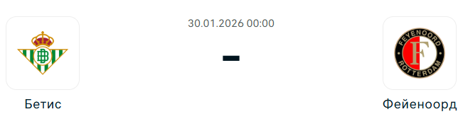 Анализ матча 8-го тура общего этапа Лиги Европы между Бетисом и Фейеноордом (29 января 2026 года).