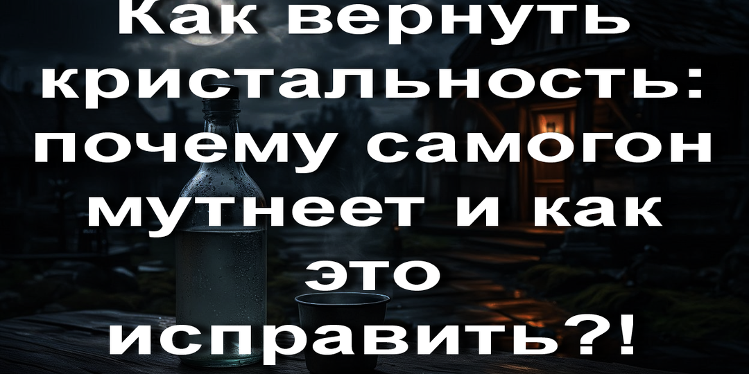 Муть в самогоне? Как вернуть кристальность: почему самогон мутнеет и как это исправить?!