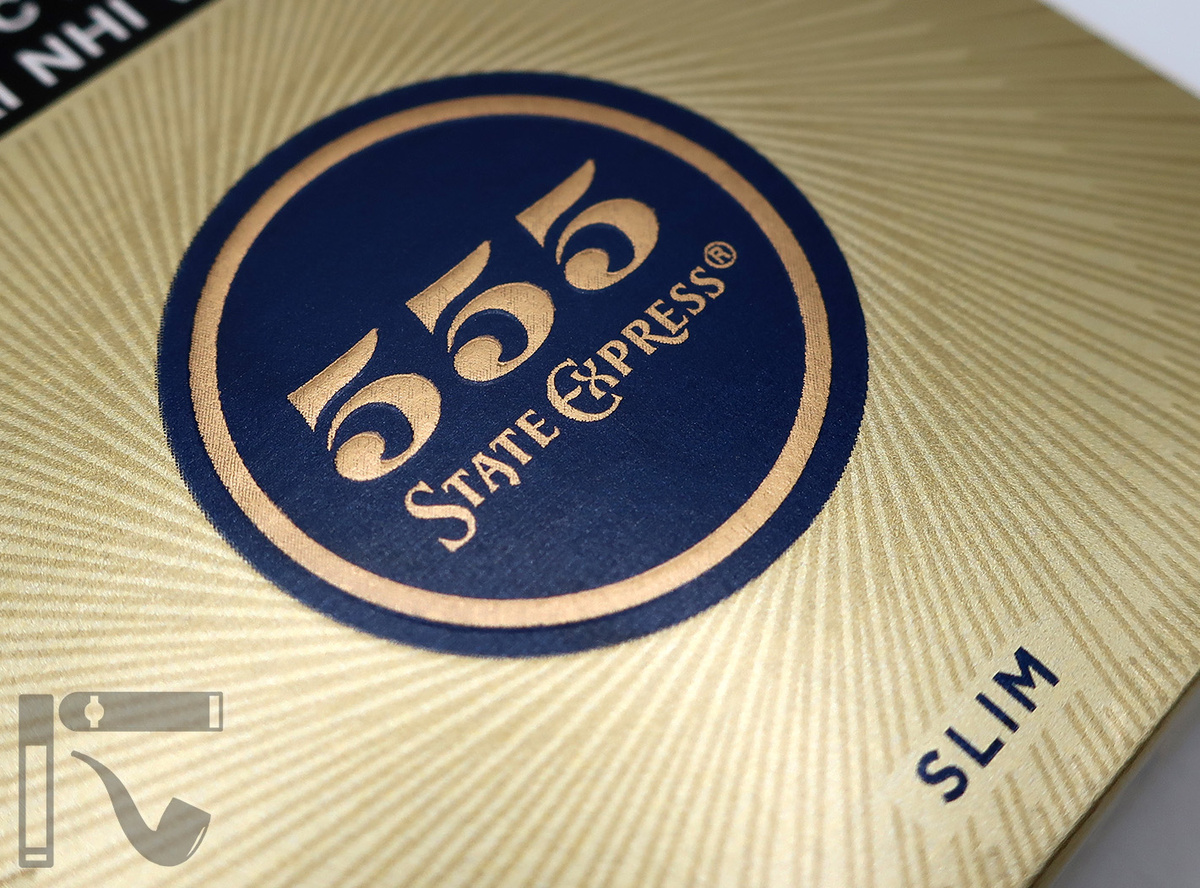 Сигареты State Express 555 Prestige Slim. Фото: © канал "Уголок Курильщика"