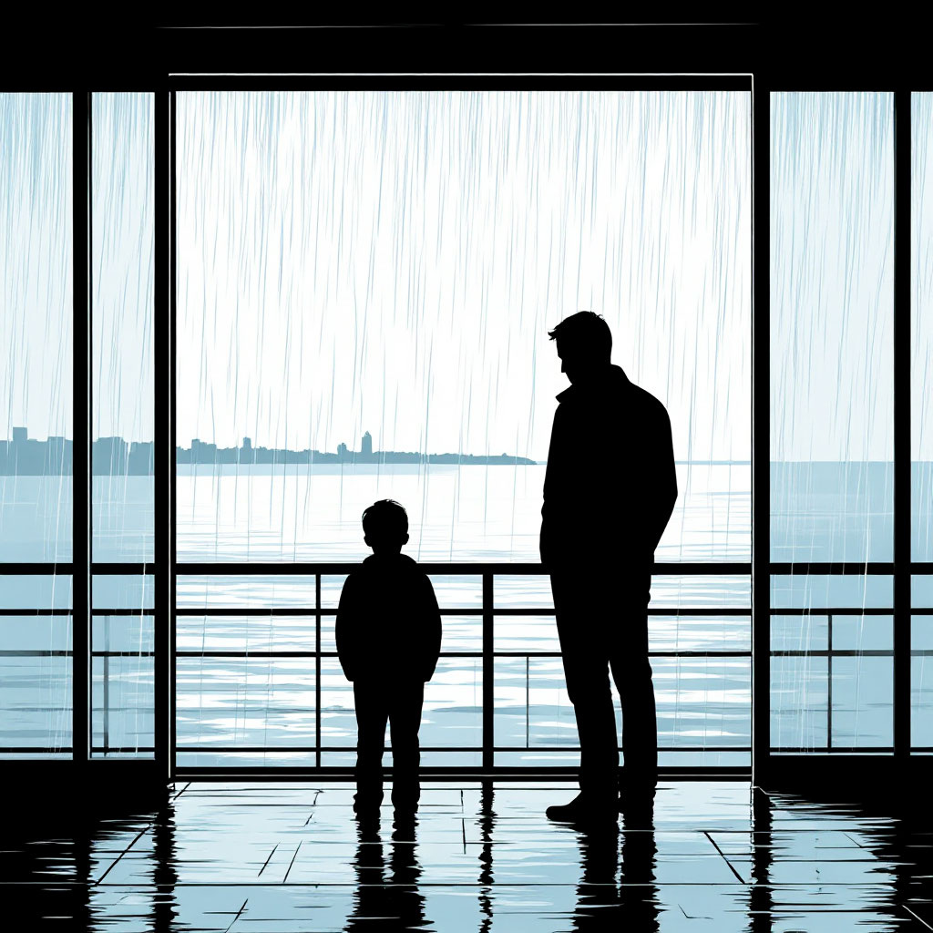 "Папа, а почему идёт дождь?"