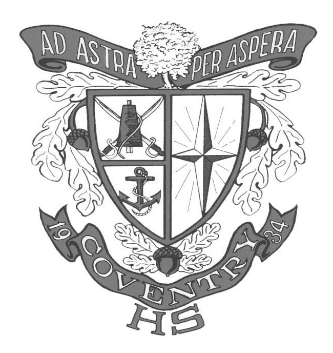 К ЗВЁЗДАМ ЧЕРЕЗ ТЕРНИИ (AD ASTRA PER ASPERA).                                                                                                           ''Ковентри хай скул'', государственная средняя школа г.Ковентри штата Род-Айленд (США, 1934г)