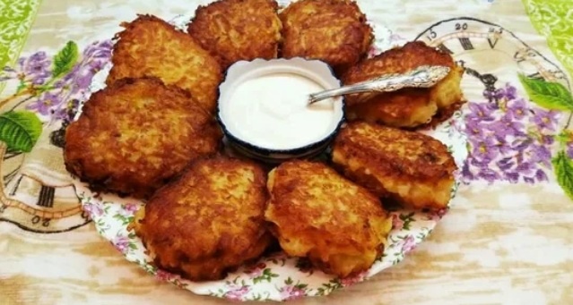 Драники с фаршем.