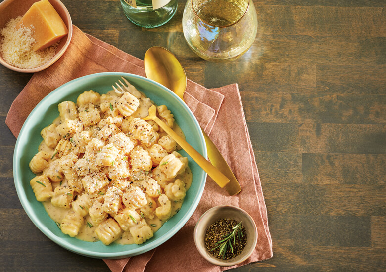 Ньокки с сыром и сливочным соусом