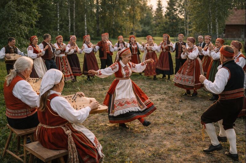 Карельская «Крууга». Изображение сгенерировано нейросетью Chat GPT.