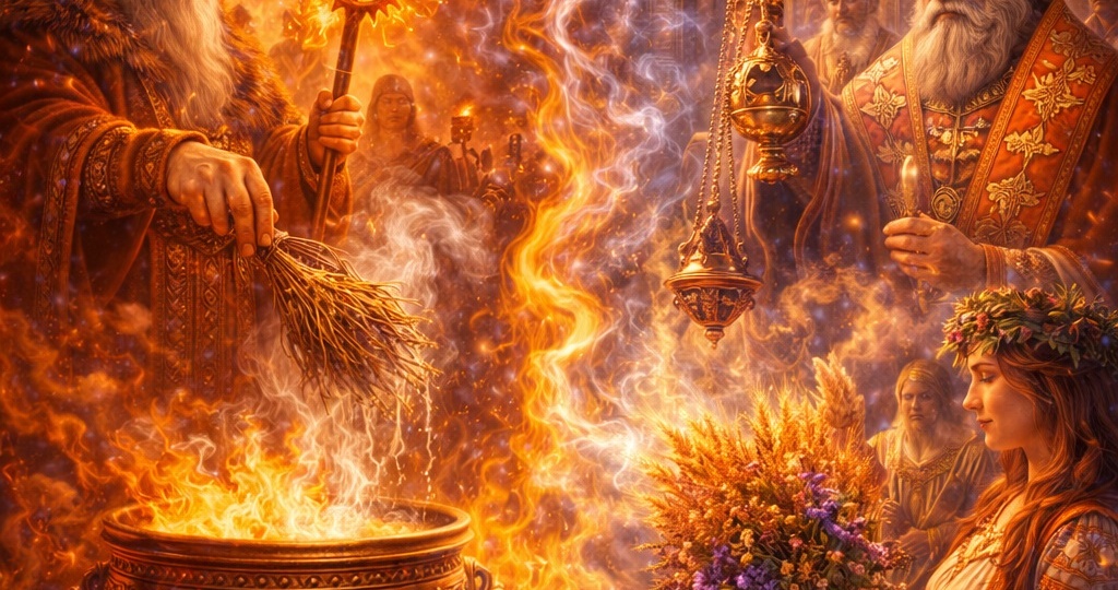 Как в церковной службе живут древние славянские обряды