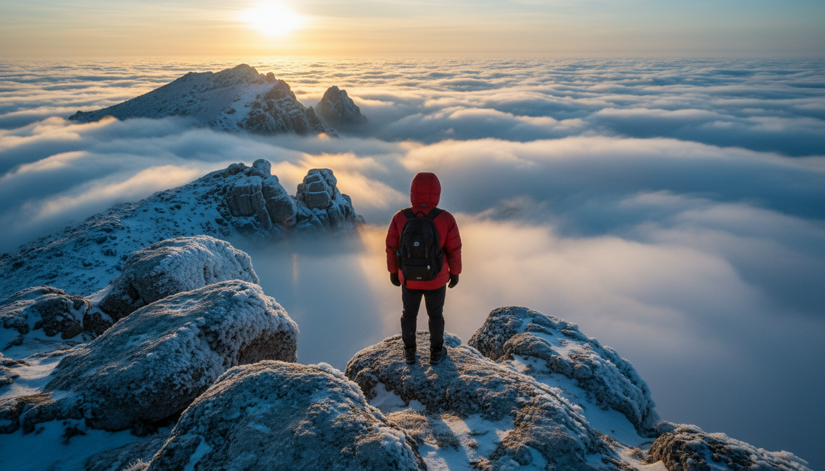 Тот самый момент, когда кажется, что до неба можно дотянуться рукой, а мир внизу просто исчез.