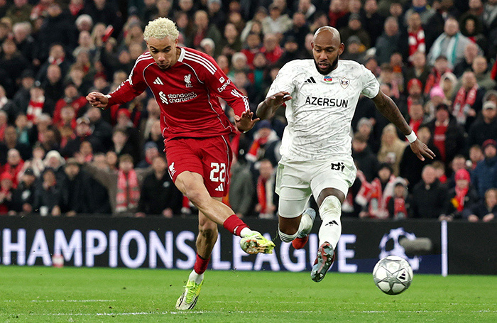    Эпизод матча «Ливерпуль» — «Карабах» 6:0.Reuters/Phil Noble