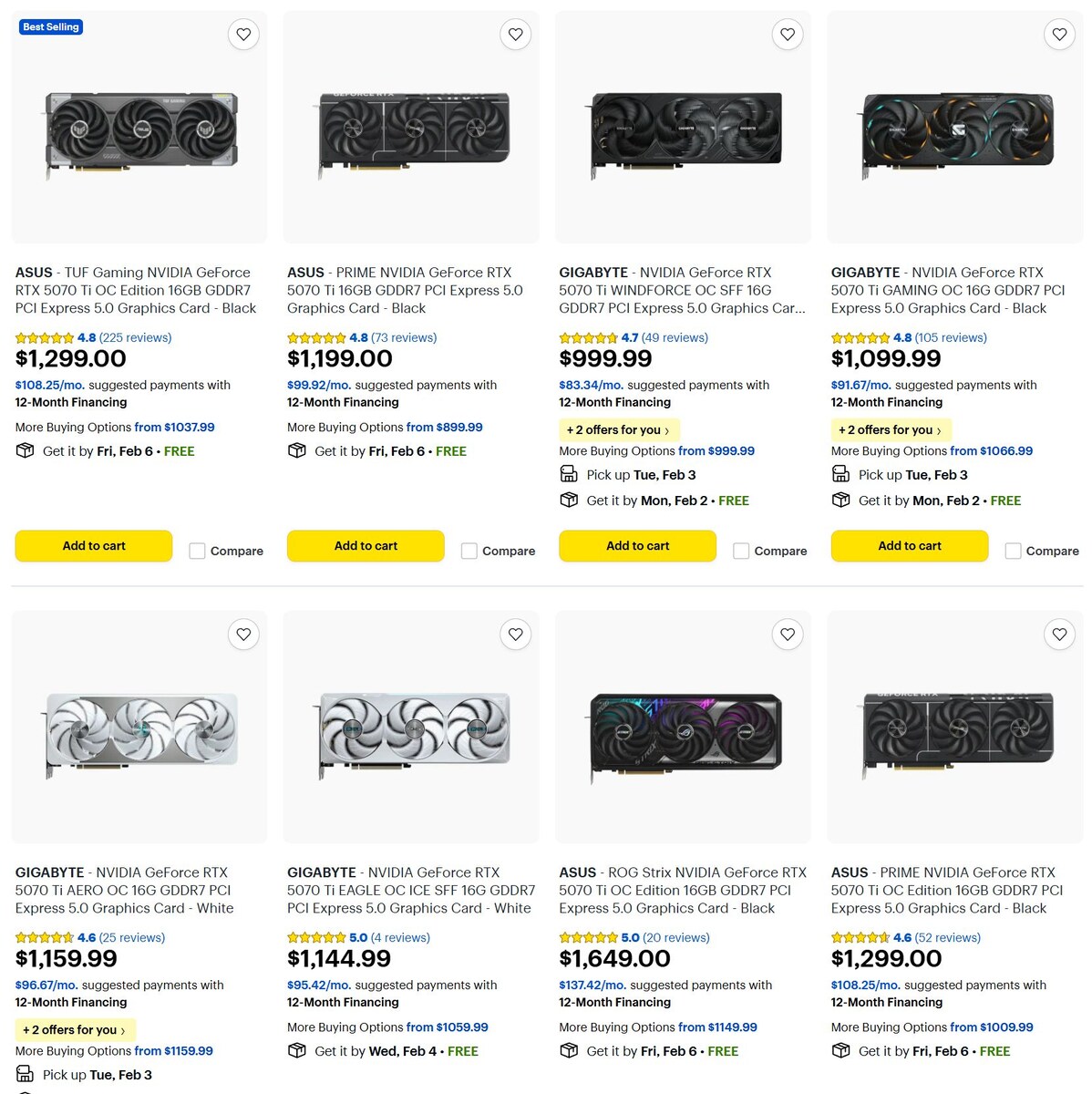 Скриншот каталога Best Buy  📷
