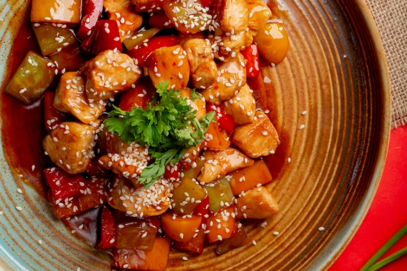 Рецепт курицы по-пекински в кисло-сладком соусе (когда нет утки)