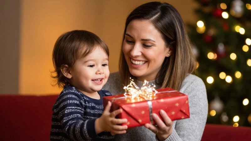     Мама и ребенок. Подарок Нейросети